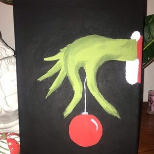 “THE GRINCH” CUSTOM HOLIDAY PAINTING 🎄🎁💚❤️